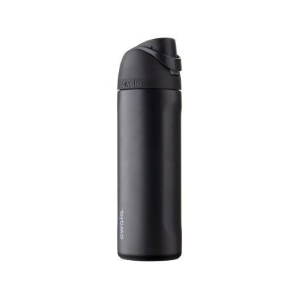 Owala FreeSip Insulated Stainless Steel Water Bottle with Straw for Sports, Travel, and School BPA-Free Sports Water Bottle, 24 oz, Very, Very Dark