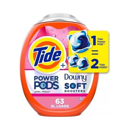 Tide Power PODs 2in1 Laundry Detergent Pacs with Downy Soft Boosters April Fresh