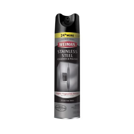 Weiman Stainless Steel Cleaner and Polish Spray, Fights Fingerprints, Leaves No